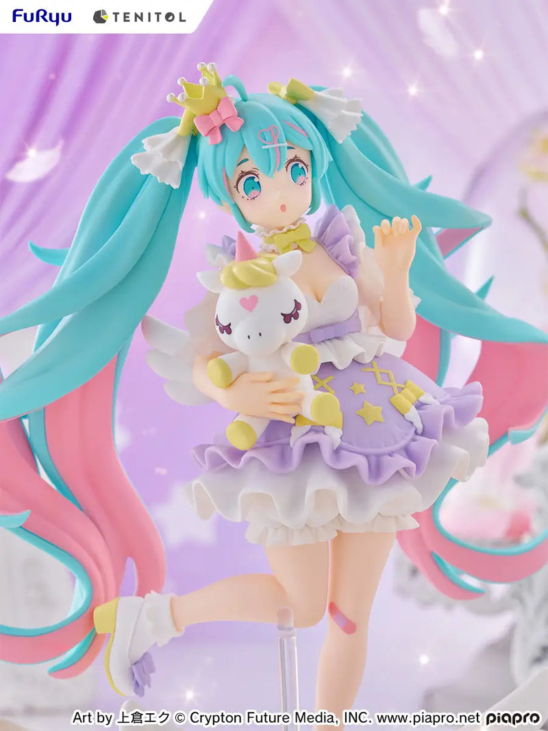 Furyu Tenitol Figure - Hatsune Miku - Yumekawa Princess Lavender Ver.