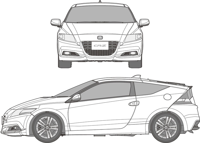 1/24 Honda CR-Z 2011 Japan Car of the Year Award Commemorative Car (Fujimi Inch-up Series ID-282)