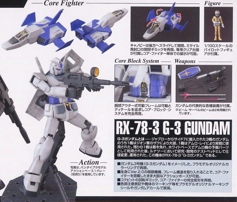 Master Grade (MG) 1/100 RX-78-3 G-3 Gundam Ver 2.0 — Argama Hobby Ltd.