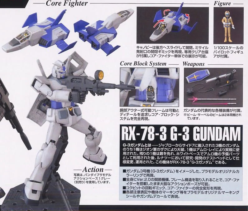 Master Grade (MG) 1/100 RX-78-3 G-3 Gundam Ver 2.0