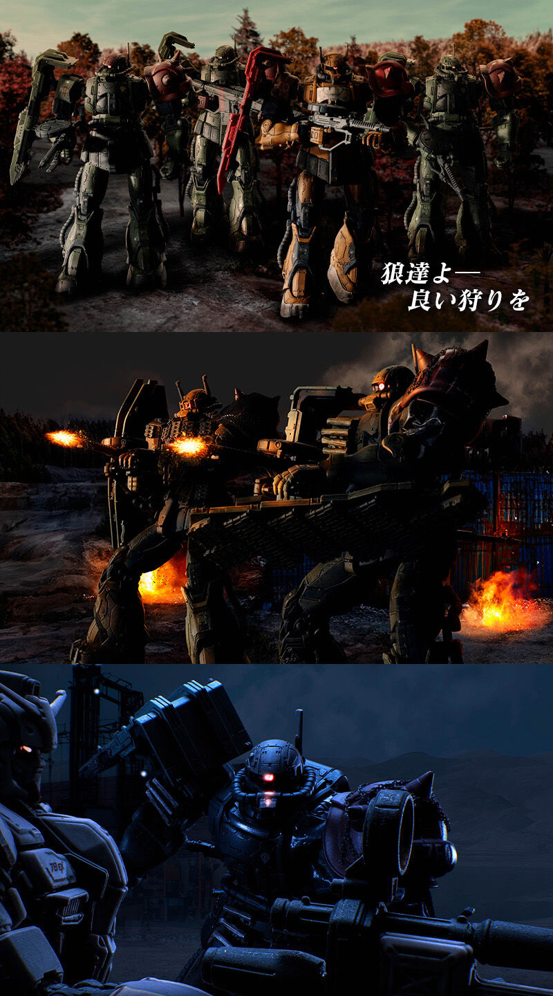 Premium Bandai High Grade (HG) 1/144 MS-06F Zaku II F Type LeSean &  MS-06 Zaku II (Unidentified Type) LeSean [RFV]