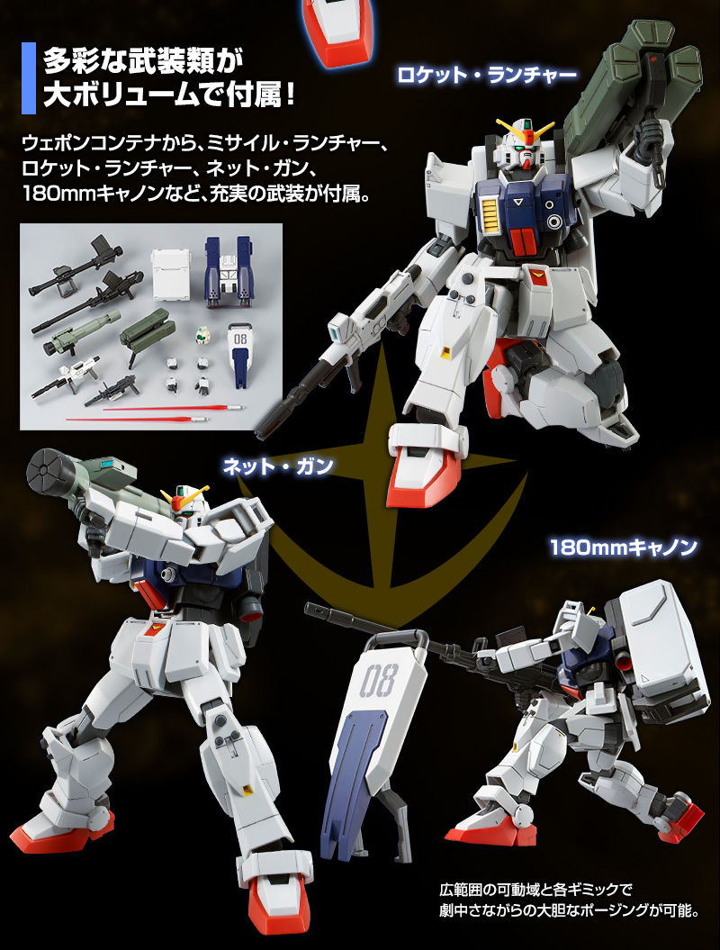 Premium Bandai High Grade (HG) HGUC 1/144 RX-79[G] Gundam Ground Type (Parachute Pack Ver.)