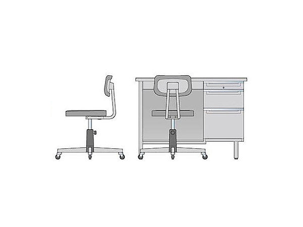 1/12 Office Desk & Chair (Hasegawa Figure Accessories Series FA03)