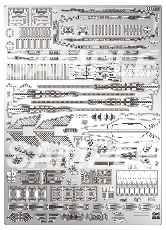 1/4000 SDF-1 Macross Fortress Warship Detail Up Photo Etched Parts (QG61)