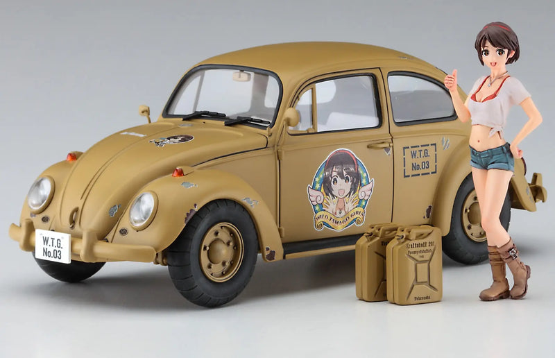 1/24 Wild Egg Girls No.03 Volkswagen Beetle Hazumi Rei w/ Figure