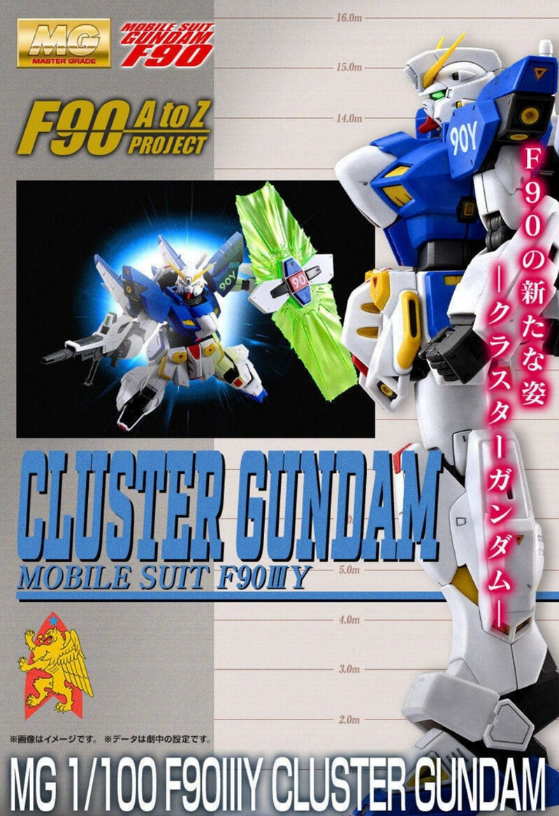 Premium Bandai Master Grade (MG) 1/100 F90III-Y Cluster Gundam