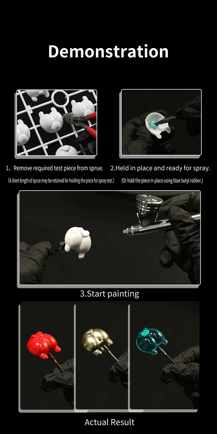 Dspiae Super Corgi Butt Color Testing Piece - Black (PLD-01BK)