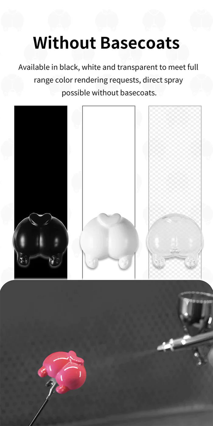 Dspiae Super Corgi Butt Color Testing Piece - White (PLD-01WT)