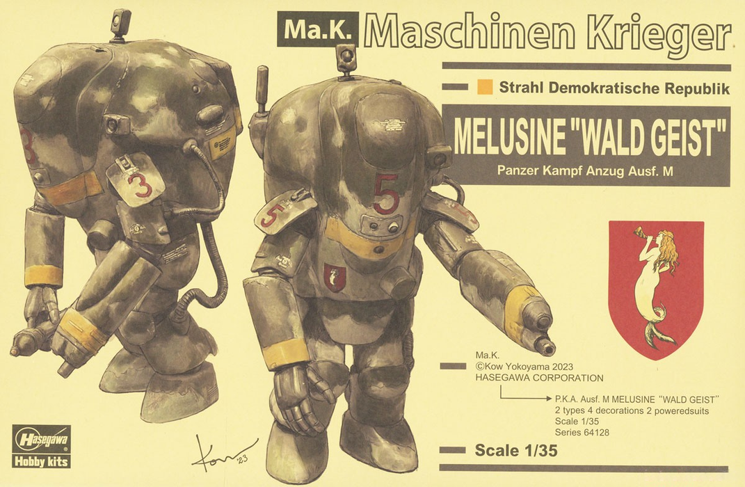 Ma.K Maschinen Krieger 1/35 P.K.A. Ausf. M Melusine Waldgeist (set of 2)