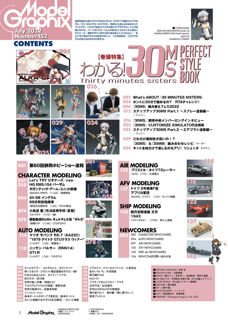 Monthly Magazine Model Graphix 2022.07