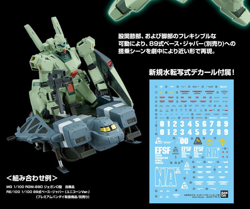 Premium Bandai Master Grade (MG) 1/100 RGM-89D Jegan Type D
