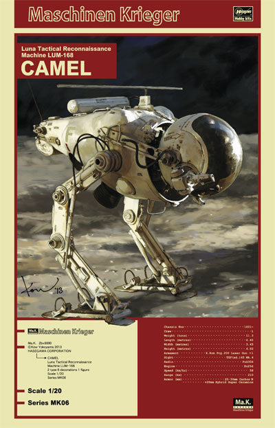 Ma.K Maschinen Krieger 1/20 Luna Tactical Reconnaissance Machine LUM-168 CAMEL