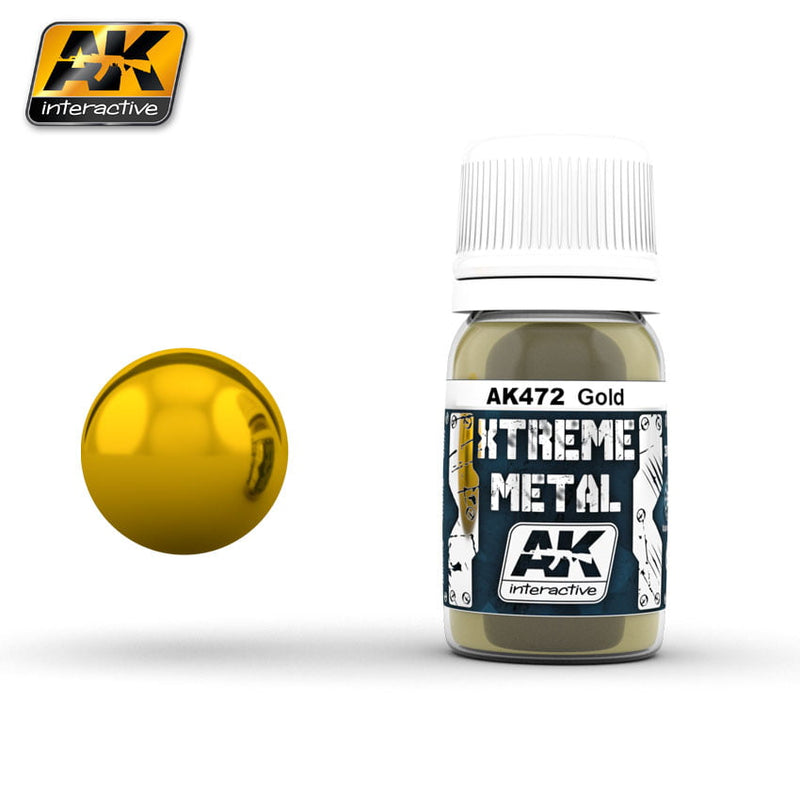 AK Interactive AK472 Xtreme Metal Gold 30mL