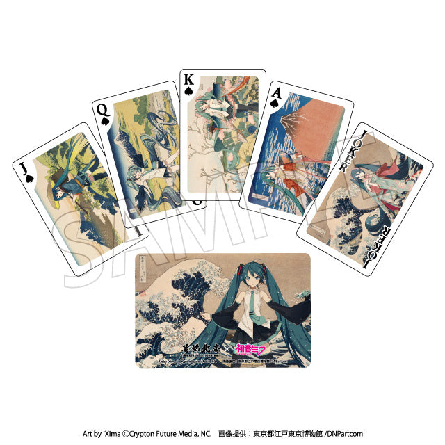 Katsushika Hokusai x Hatsune Miku Playing Cards