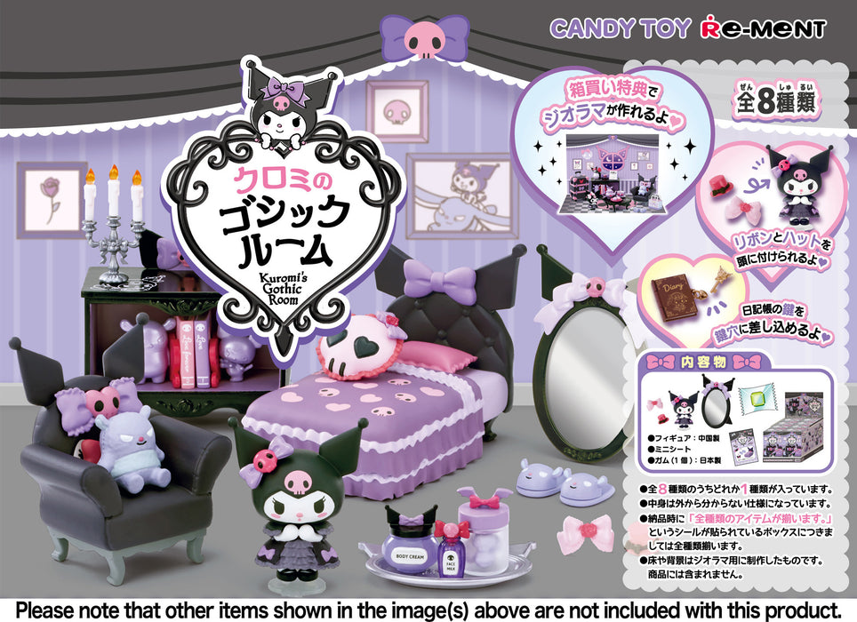 Re-ment - Sanrio - Kuromi's Gothic Room (8 Kinds)