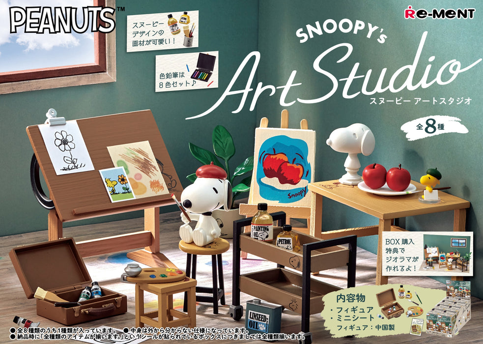 Re-ment - Peanuts - Snoopy's Art Studio