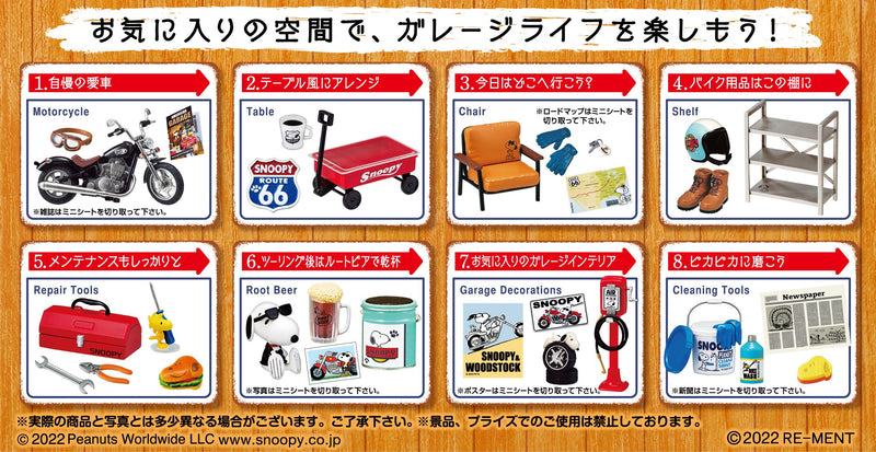 Re-ment - Peanuts - Snoopy's Garage