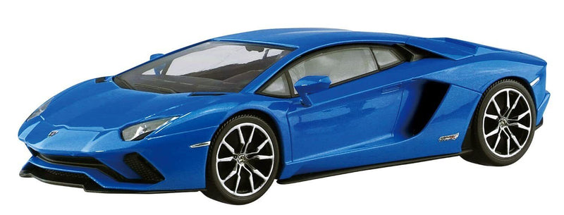 1/32 Lamborghini Aventador S (Pearl Blue) (Aoshima The Snap Kit Series No.12E)