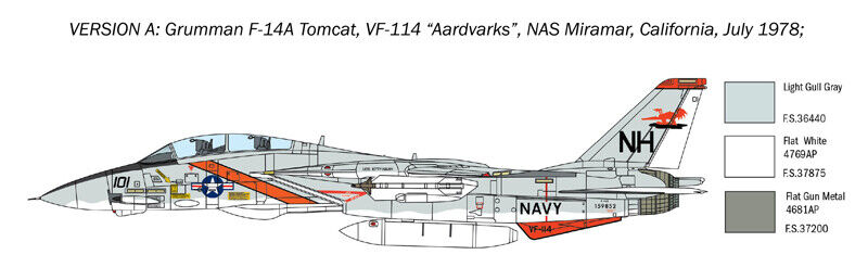 1/72 F14-A Tomcat 50th First Flight Anniversary (Italeri 1414)