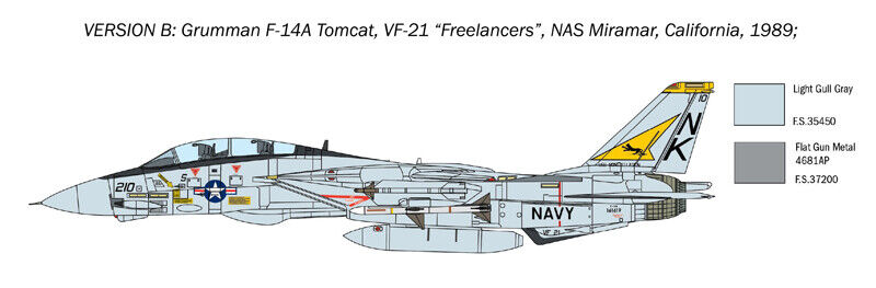 1/72 F14-A Tomcat 50th First Flight Anniversary (Italeri 1414)