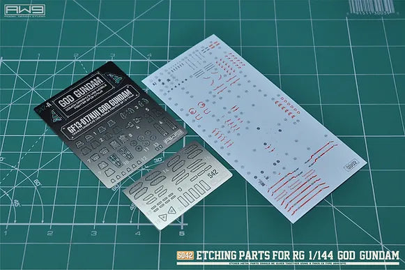 Madworks S041 Etching Parts for Gundam Artifacts 02 - Stainless Steel Nameplates and Deck