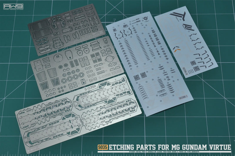 Madworks S035 Etching Parts for MG GN-005 Virtue Gundam with Decals