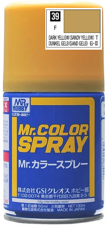 Mr.Color Spray S39 - Dark Yellow (3/4Flat/Tank)