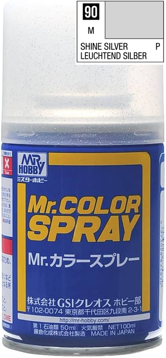 Mr.Color Spray S90 - Shine Silver (Metallic/Primary)