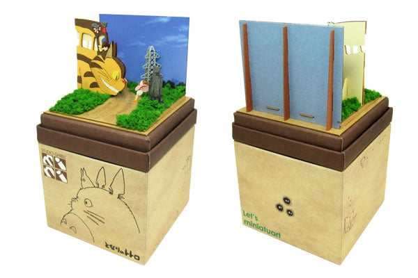 Sankei Miniature Art Kit - Studio Ghibli - Catbus Found Missing Mei (My Neighbour Totoro)