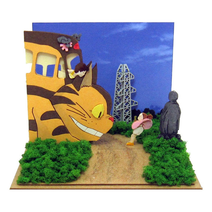 Sankei Miniature Art Kit - Studio Ghibli - Catbus Found Missing Mei (My Neighbour Totoro)