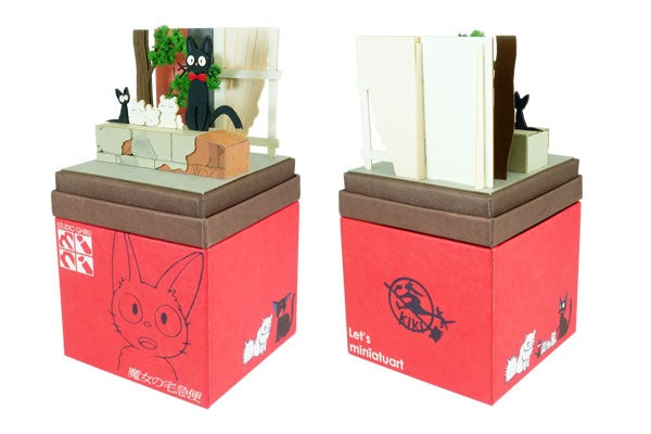 Sankei Miniature Art Kit - Studio Ghibli - Jiji & Kittens (Kiki's Delivery Service)