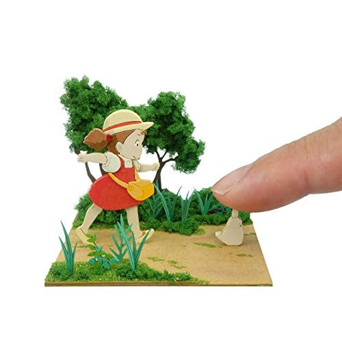 Sankei Miniature Art Kit - Studio Ghibli - Walking Mei & Small Totoro (My Neighbour Totoro)