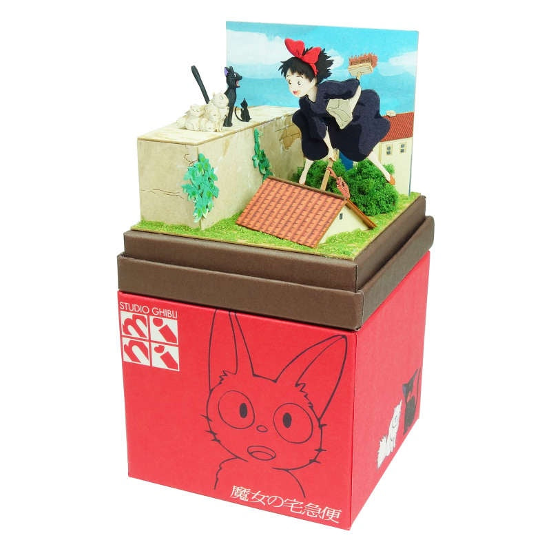 Sankei Miniature Art Kit - Studio Ghibli - Witch's Kiki And Gigi's Family (Kiki's Delivery Service)