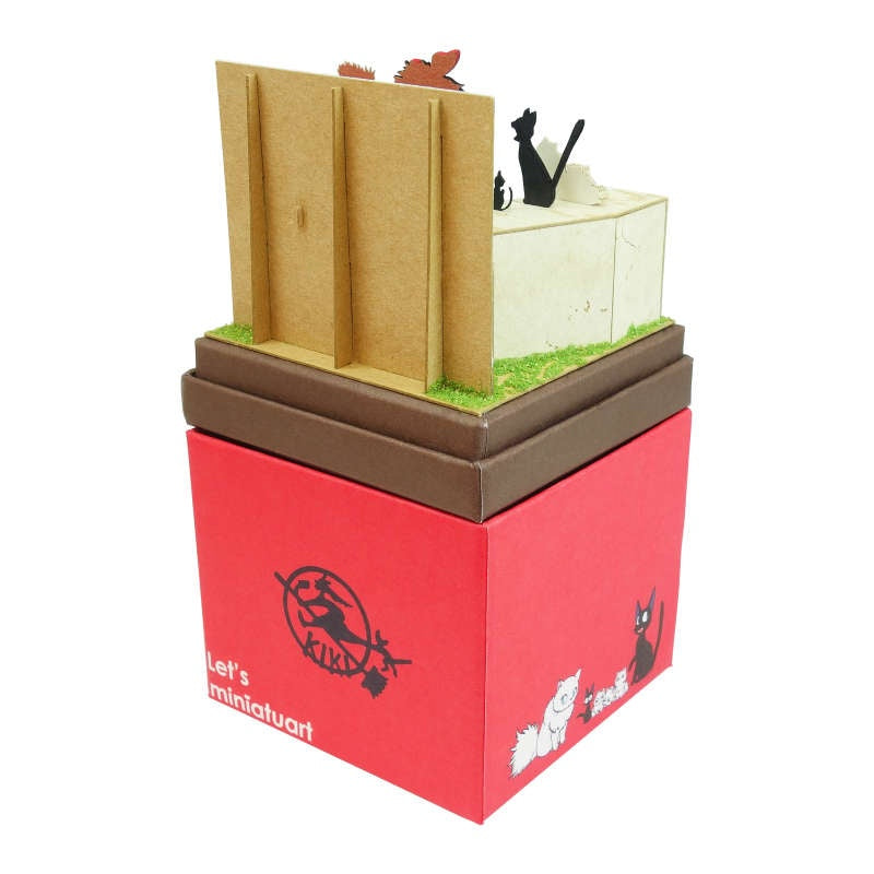 Sankei Miniature Art Kit - Studio Ghibli - Witch's Kiki And Gigi's Family (Kiki's Delivery Service)