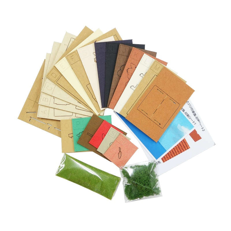 Sankei Miniature Art Kit - Studio Ghibli - Witch's Kiki And Gigi's Family (Kiki's Delivery Service)