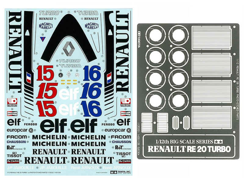 1/12 Renault RE-20 Turbo w/ Photo-Etched Parts (Tamiya Big Scale Series 33)