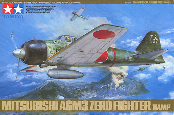 1/48 Mitsubishi A6M3 Zero Fighter [Hamp] (Tamiya 1/48 Aircraft Series No.25)