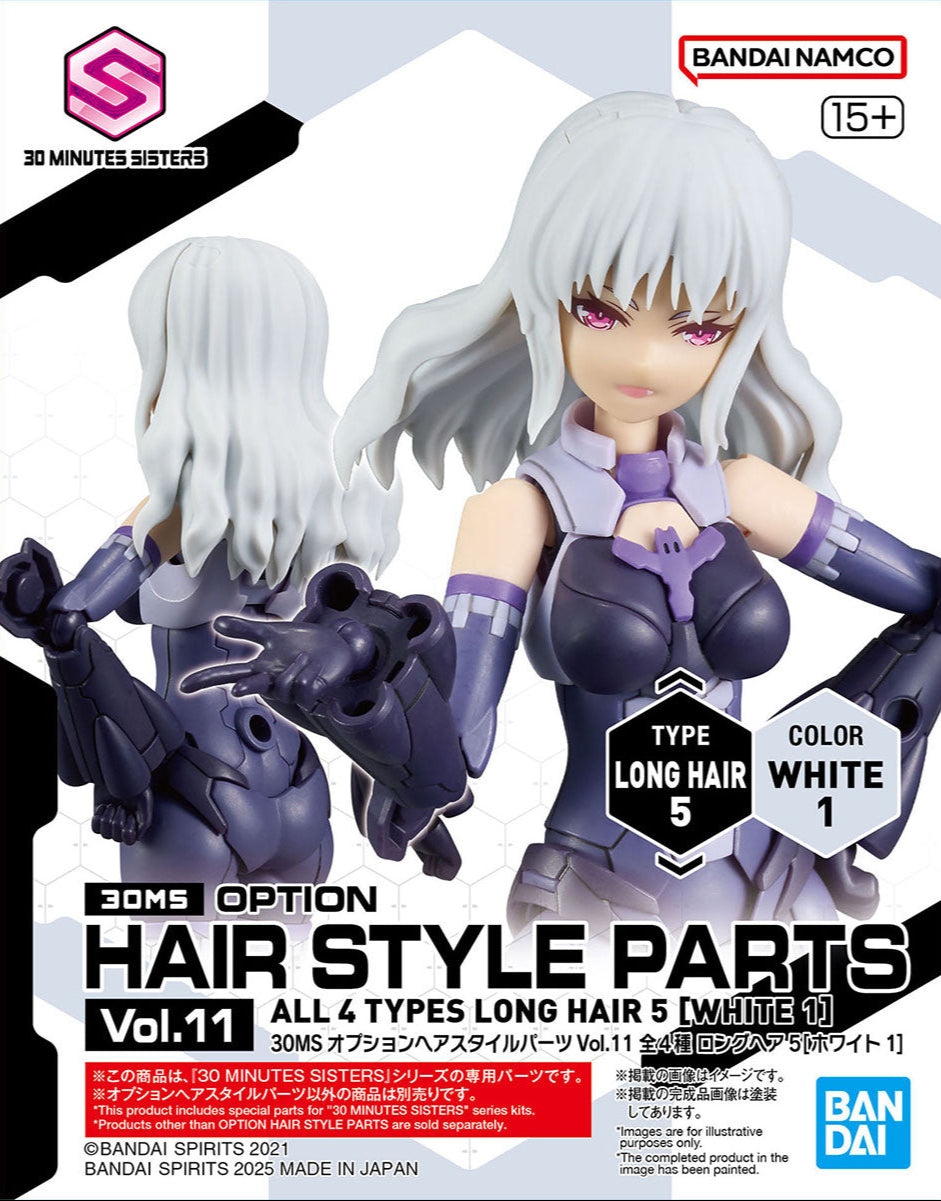 Bandai 30MS Option Hair Style Parts Vol.10 All (4 Types) Assorted