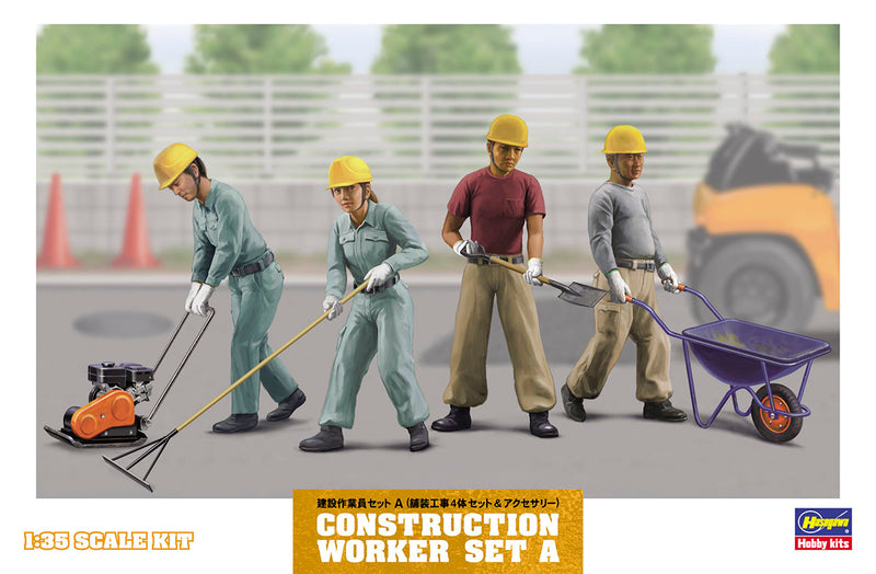 1/35 Construction Worker Set A (Hasegawa WM03)