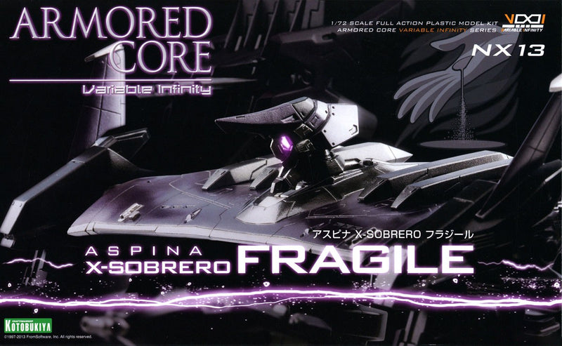 Armored Core Variable Infinity 1/72 ASPINA X-SOBRERO FRAGILE