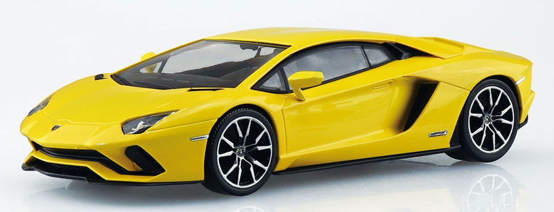 1/32 Lamborghini Aventador S (Pearl Yellow) (Aoshima The Snap Kit Series No.12B)