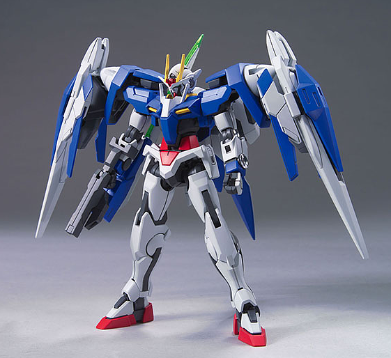 High Grade (HG) Gundam 00 1/144 GN-0000+GNR-010 Gundam 00 Raiser + GN Sword III