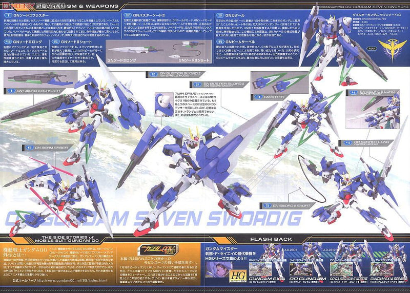 High Grade (HG) Gundam 00 1/144 GN-0000GHNW/7SG 00 Gundam Seven Sword/G