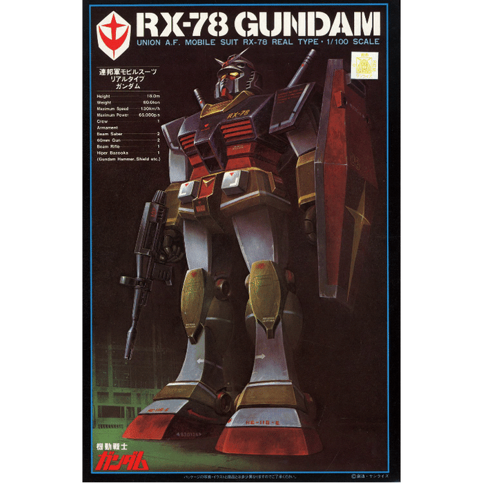 Mobile Suit Gundam 1/100 RX-78 Gundam Real Type