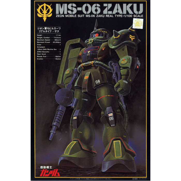Mobile Suit Gundam 1/100 MS-06 Zaku Real Type