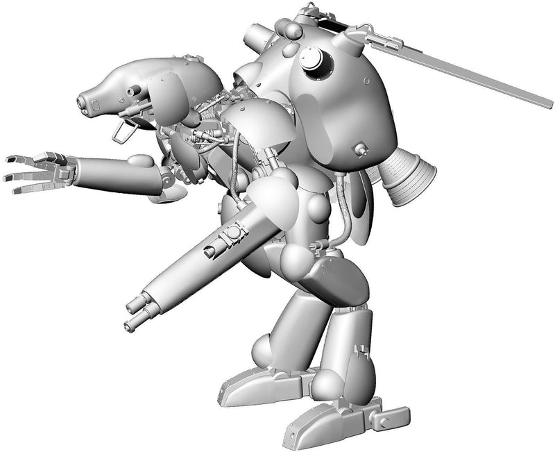 Maschinen Krieger (Ma.K) 1/20 Schwarzer Hund W.H.J.131 Space Type Humanoid Unmanned Interceptor GroBer Hund
