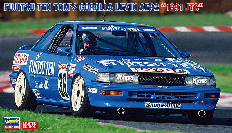 1/24 Fujitsu Ten Tom's Corolla Levin AE92 '1991 JTC'