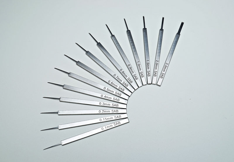 SAB Premium Chisels / Panel Liners / Engravers - 0.1mm