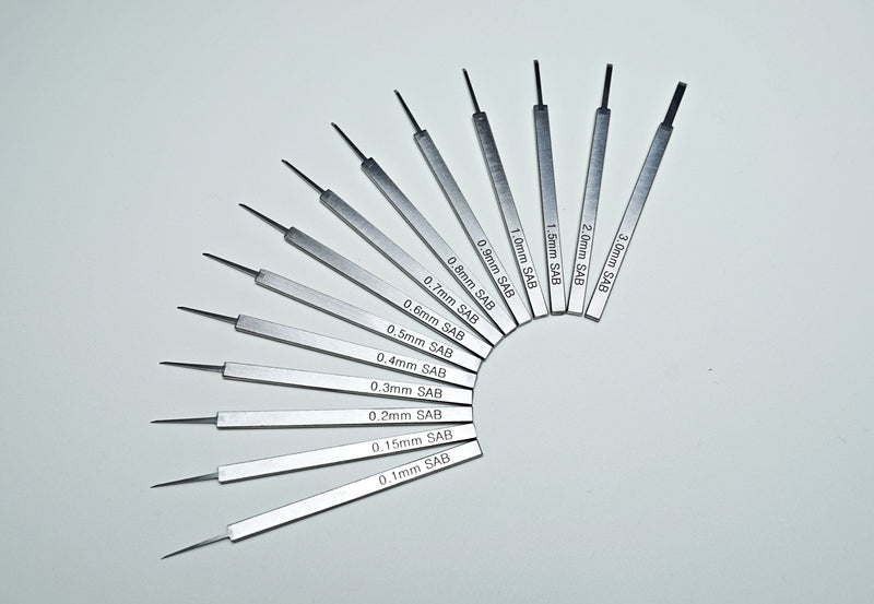 SAB Premium Chisels / Panel Liners / Engravers - 0.4mm