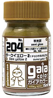 Gaia Military Color 204 - Semi-Gloss Dark Yellow 2